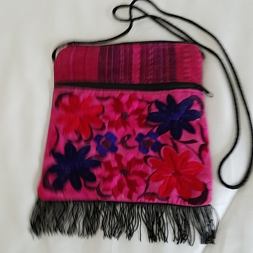 Bright colored shoulder bag